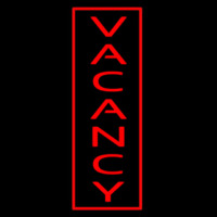 Vertical Vacancy Neon Sign