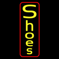 Vertical Yellow Shoes Neon Sign