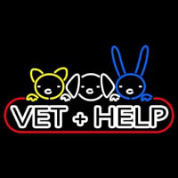 Vet Help Neon Sign