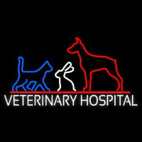 Veterinary Hospital Neon Sign