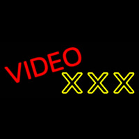 Video Triple X Neon Sign