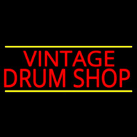 Vintage Drum Shop 2 Neon Sign