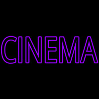 Violet Cinema Neon Sign