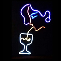 WOMEN DRINKING Neon Sign