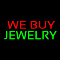 We Buy Jewelry Block Neon Sign