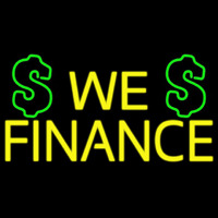 We Finance Dollar Logo Neon Sign
