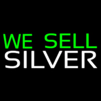 We Sell Silver Neon Sign