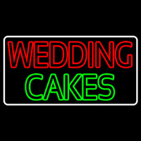 Wedding Cakes Double Stroke Neon Sign