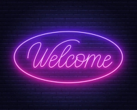 Welcome Neon Sign