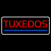 White Border Tu edos Blue Line Neon Sign