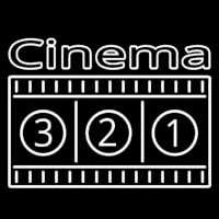 White Cinema Block Neon Sign