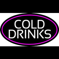 White Cold Drinks Neon Sign