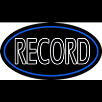 White Colored Records 1 Neon Sign