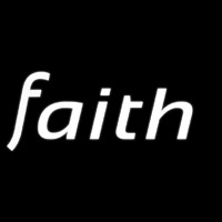 White Faith Neon Sign