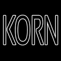 White Korn Neon Sign