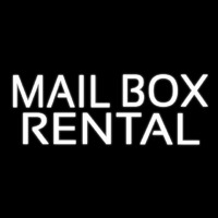 White Mail Bo  Rental Neon Sign