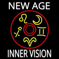 White New Age Inner Vision Neon Sign
