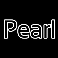 White Pearl Cursive Neon Sign