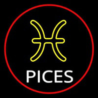 White Pisces Neon Sign