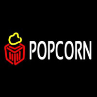 White Popcorn Neon Sign