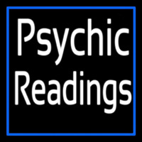 White Psychic Readings With Border Neon Sign