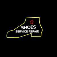 White Shoe Service Repair Neon Sign