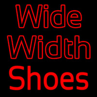 Wide Width Shoes Neon Sign