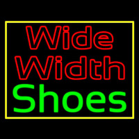 Wide Width Shoes With Border Neon Sign