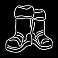 Winter Boots Neon Sign