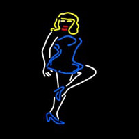 Woman Strip Night Club Neon Sign