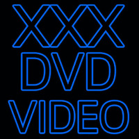X   Dvd Video Neon Sign