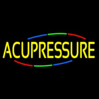 Yellow Acupressure Neon Sign