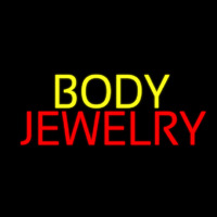 Yellow And Red Body Jewelry Neon Sign