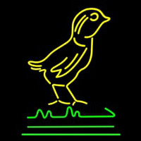 Yellow Bird Logo Neon Sign