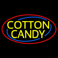 Yellow Cotton Candy Neon Sign