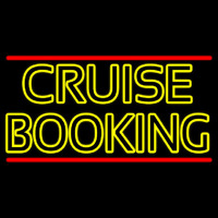 Yellow Cruise Booking Neon Sign