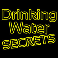 Yellow Drinking Water Neon Sign