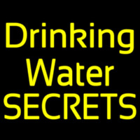 Yellow Drinking Water Neon Sign