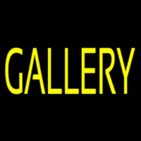 Yellow Gallery Neon Sign