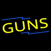 Yellow Guns Neon Sign