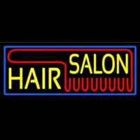 Yellow Hair Salon Red Neon Sign