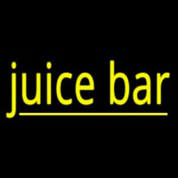 Yellow Juice Bar Neon Sign