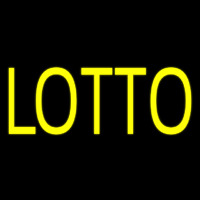 Yellow Lotto Neon Sign