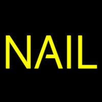 Yellow Nail Block Neon Sign