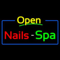 Yellow Nails Spa Open Neon Sign