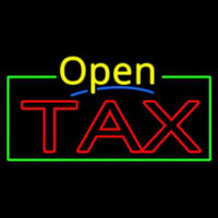 Yellow Open Double Stroke Ta  Neon Sign