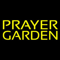 Yellow Prayer Garden Neon Sign