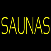 Yellow Saunas Neon Sign