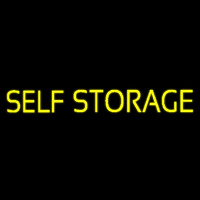Yellow Self Storage Block Neon Sign