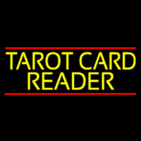 Yellow Tarot Card Reader Block Neon Sign
